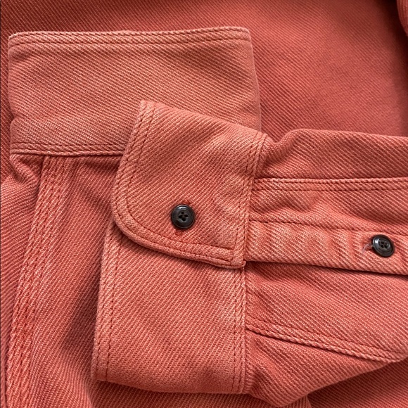 Outerknown Salmon Button Down. Size M. - Picture 5 of 10